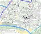 Karte des südlichen Teils der Obere Altstadt in Minden. -- Quelle: OpenStreetMap, Lizenz: Creative Commons BY-SA 2.0