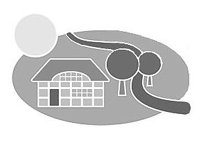Das Soziales Dorf-Logo in monochrom