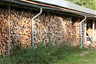 Offenes Holzlager
