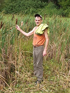Der "Geburtshelfer" der Landidee am Teich der Biologischen Station. -- FOTO: Wilfried Gierden -- Der "Geburtshelfer" der Landidee am Teich der Biologischen Station. -- FOTO: Wilfried Gierden --