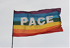 PACE-Flagge im Wind