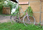 Fahrrad am Haus Nowosibirsk (EWD)